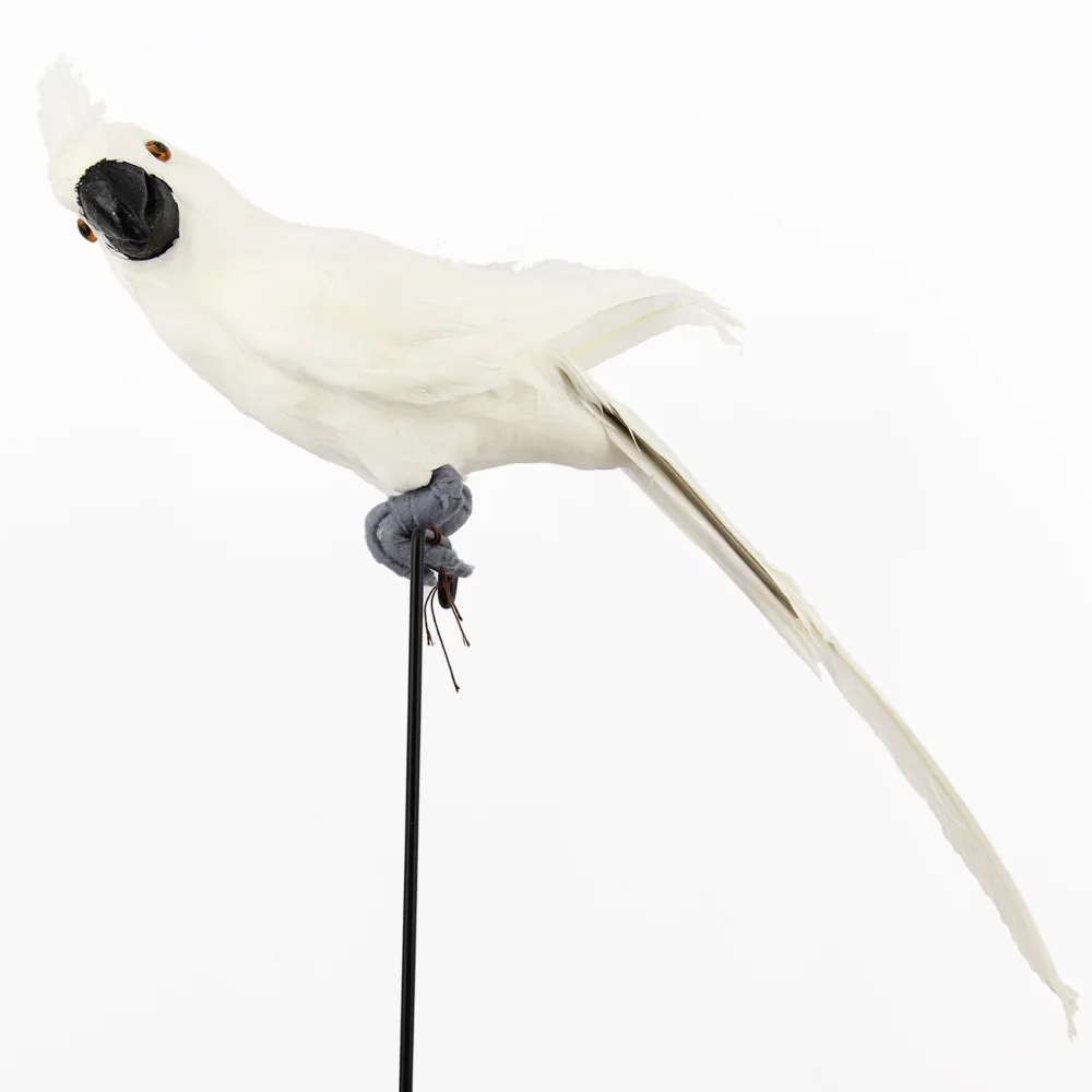 
A66 45CM Props Creative Park Decorations Gift Props Parrots Home Garden Decor Lightweight Parrot Garden Simulation Bird 