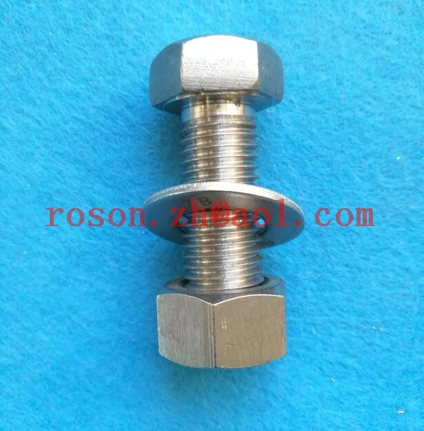 
Hastelloy C22 UNS N06022 Alloy C22 2.4602 HEX BOLT AND HEX NUT,FLAT WASHER 