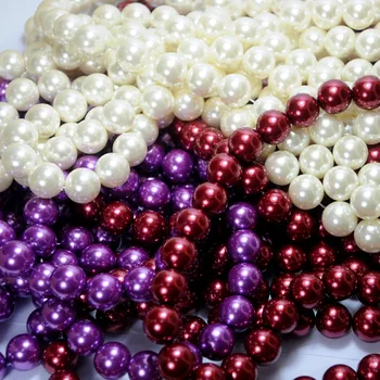 Good Looking Plastic Pearl Beads Strands For Decorating Clothes