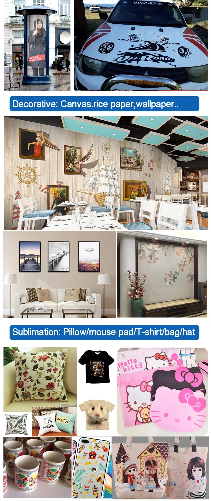 1440dpi High Resolution Adhesive Vinyl Banner Printing Machine Cost