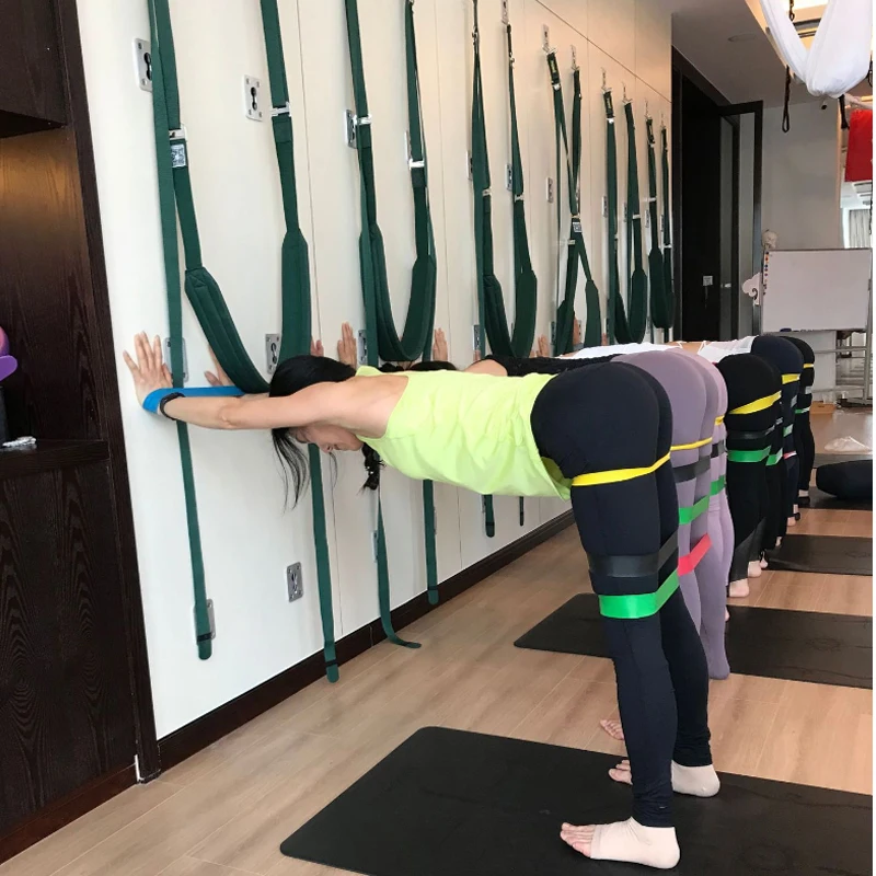 Green /black/red/yellow/blue/purple/pink Gym Bands Color And Latex