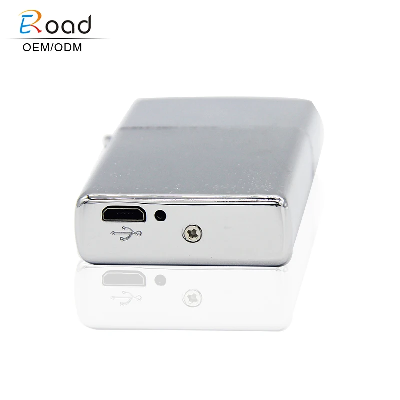 
Eroad Windproof Stepped Crossover Arc Luxury Brick pattern USB charging electronic cricket lighters 