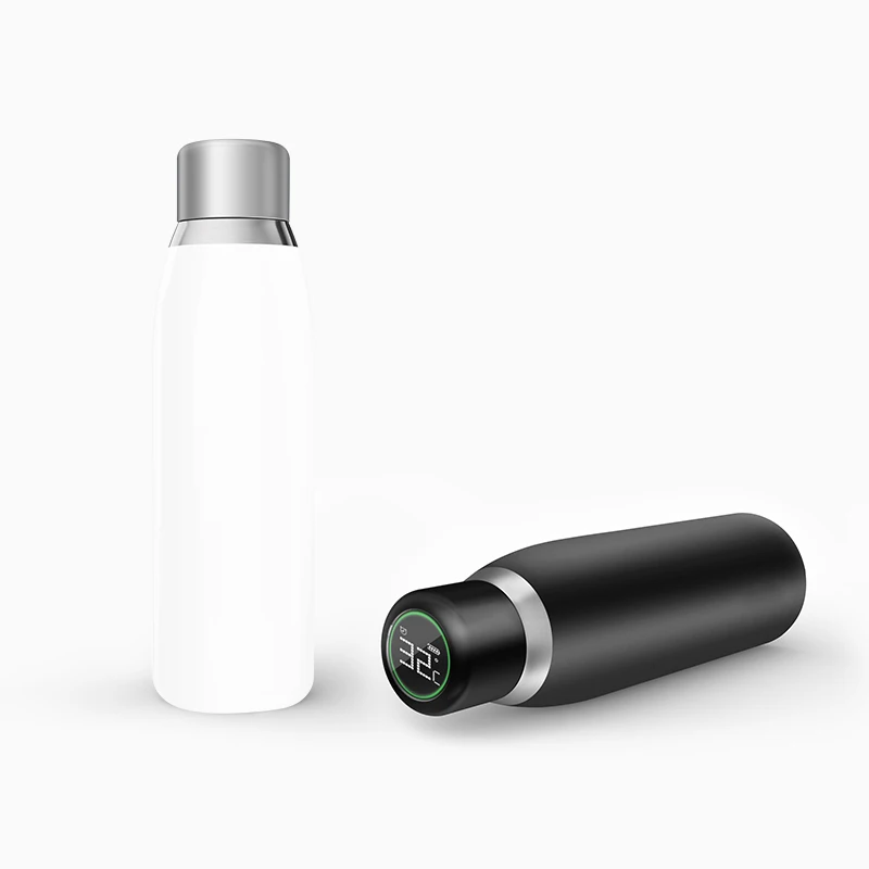

500ml Stainless Steel Vacuum Cup LCD Touch Screen Temperature Dishplay Smart Water Bottle, Dark president;mysterious angel;fire-king;ice-blue ethereal