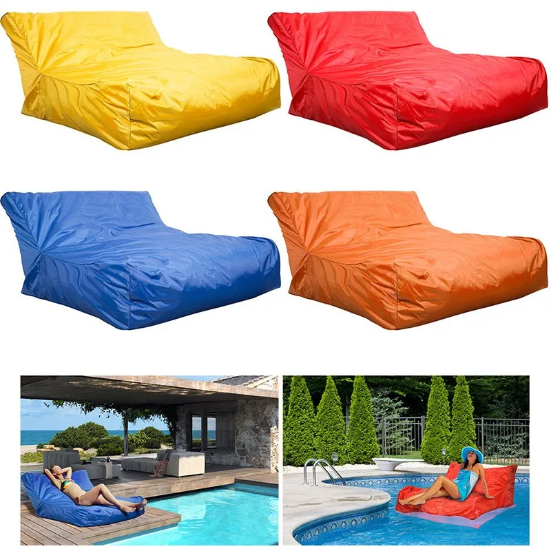 Unfilling Indoor Outdoor Water Resistant Floating Pool Sofa Bean Bag Couch Buy Pool Sofa Bean