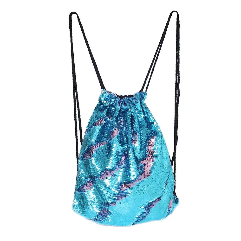 drawstring sequin bag