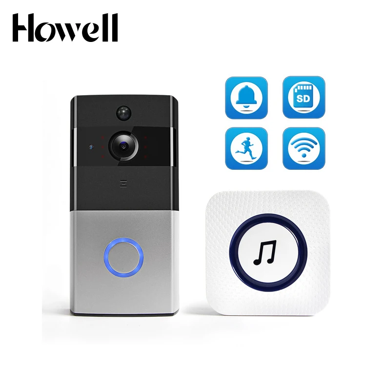 
ML09 Home Security Night Vision Wifi Wireless Ip Door Bell Video Peephole Camera With Pir sensor 