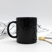 

Cheap unique ceramic plain sublimation black coffee mug