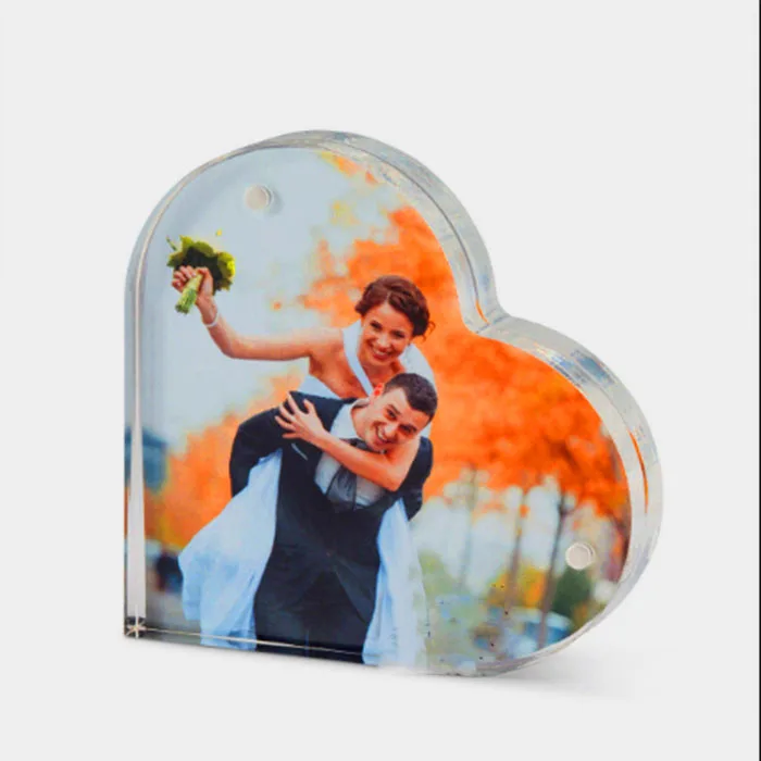 Stylish Acrylic Photo Frame With Heart Shaped Buy With Heart