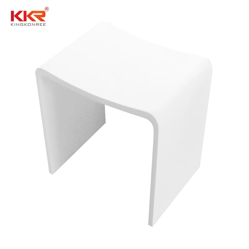 Modern Resin Solid Surface Garden Stool,Bed Foot Stool,Bathroom Vanity