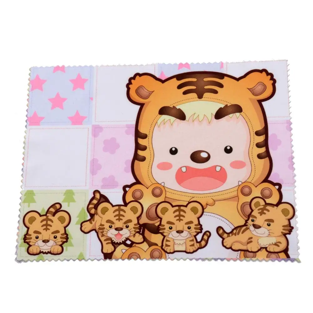 

Cute pattern microfiber glasses cleaning cloth, Red,brown,blue,etc