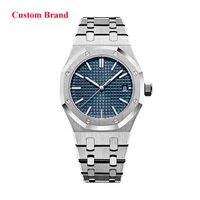 

OEM all stainless steel mineral glass Japanese quartz movement date luminous dial 5 ATM men wristwatches