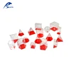 School learning toy plastic 17shapes 10cm Red 3D Geo Solids Set Geometry Teaching Model learning resources teaching aids