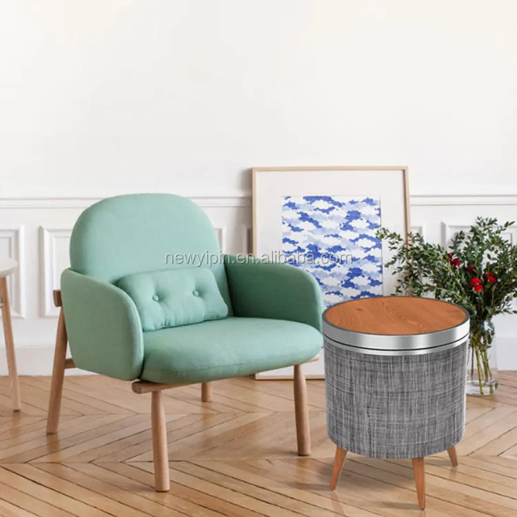 2019 Smart Bluetooth Speaker Classical Round 330 Degrees Rotation Table Bluetooth Speaker With Wireless Charging for Phones - ANKUX.COM