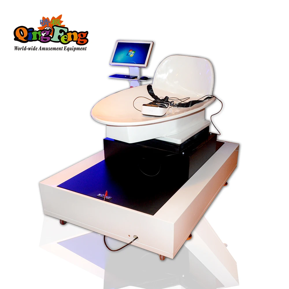 Qingfeng newest design coin operated virtual reality game machine sale for childrens vr slide 