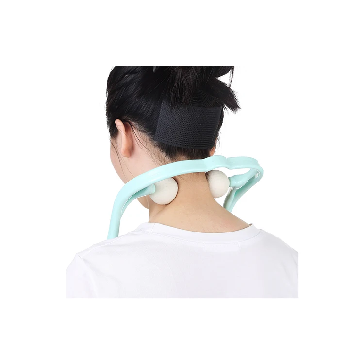 China factory wholesale health care massage roller plastic manual neck shoulder massager