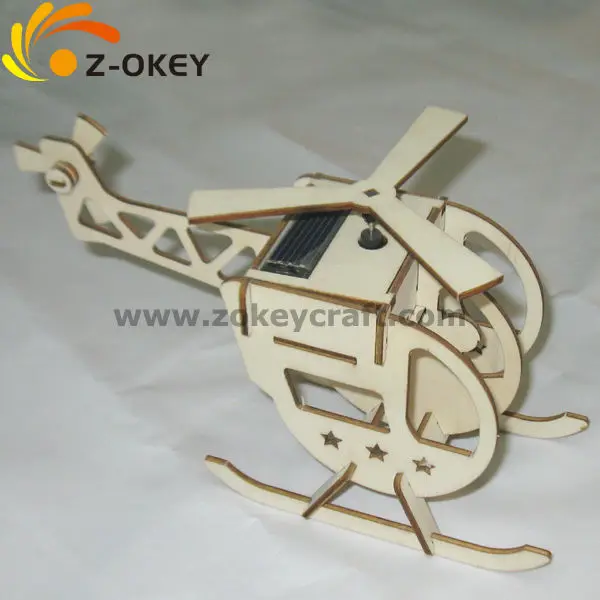 Z3D1214-2 3D airplane model wood ornaments