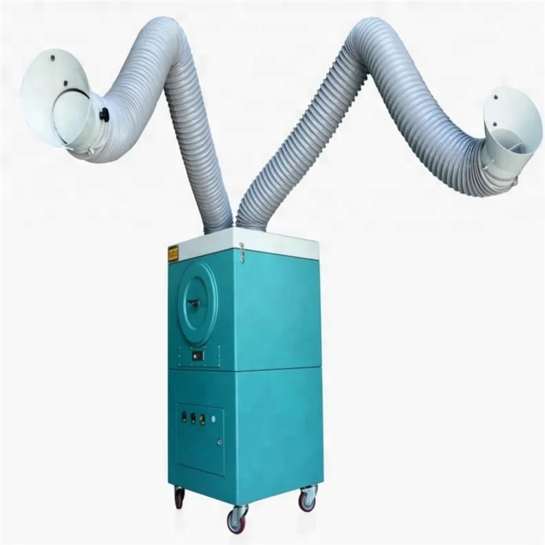 
Portable Welding Fume Extractor/Industrial Dust Collector with Double Arms for Welding and Cutting machine 