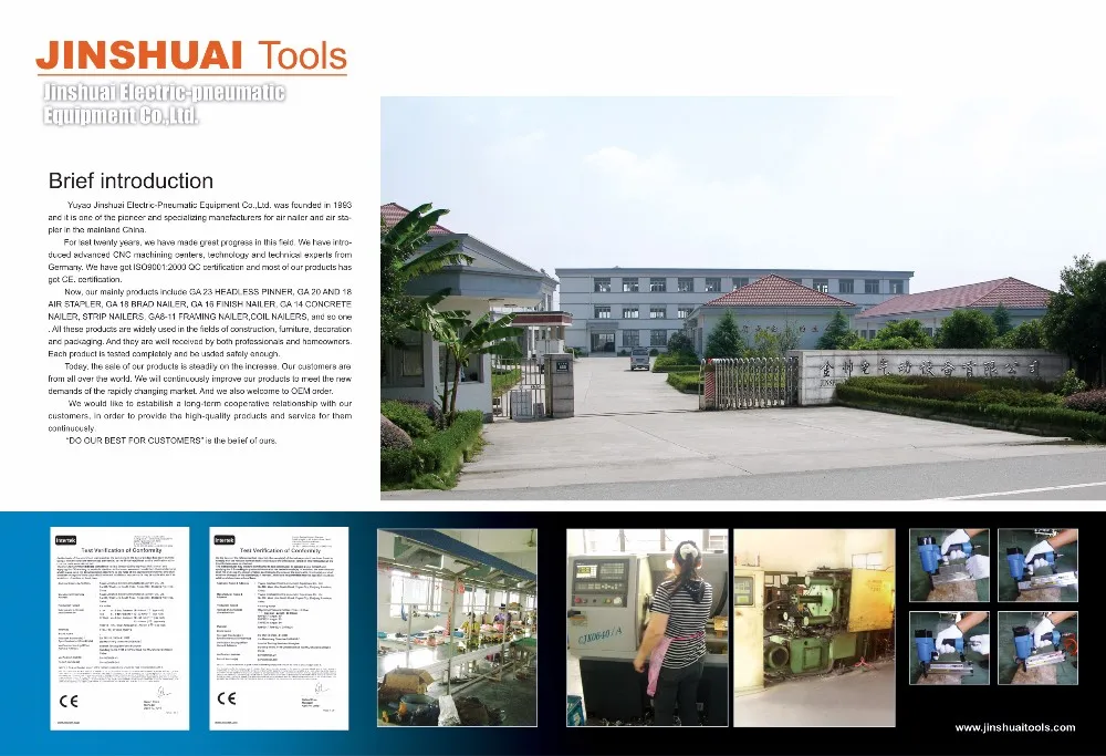 
Pneumatic Stapler, 1013J, 20 Gauge Air Medium Crown Stapler Fasco 10P, MAX 10J, KIHLBERG 695, PREBENA PL 