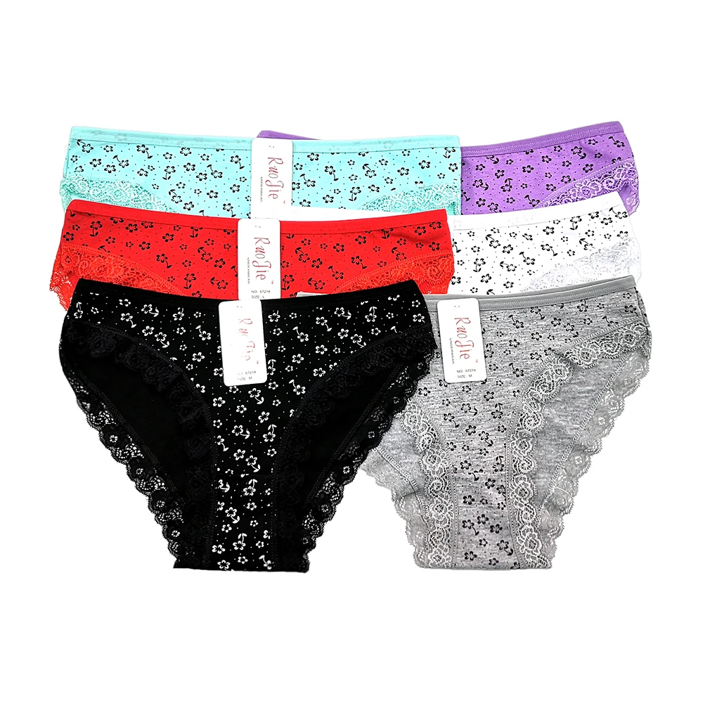 67214 Hot Sale Lace Panties Sexy Cotton Briefs Ms. Other Women's ...