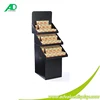 Floor corrugated display pop retail cheap promotional cardboard 3 tiers dump bin