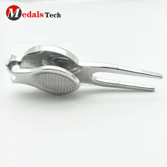 Customized silver plating  golf divot repair tool with ball marker