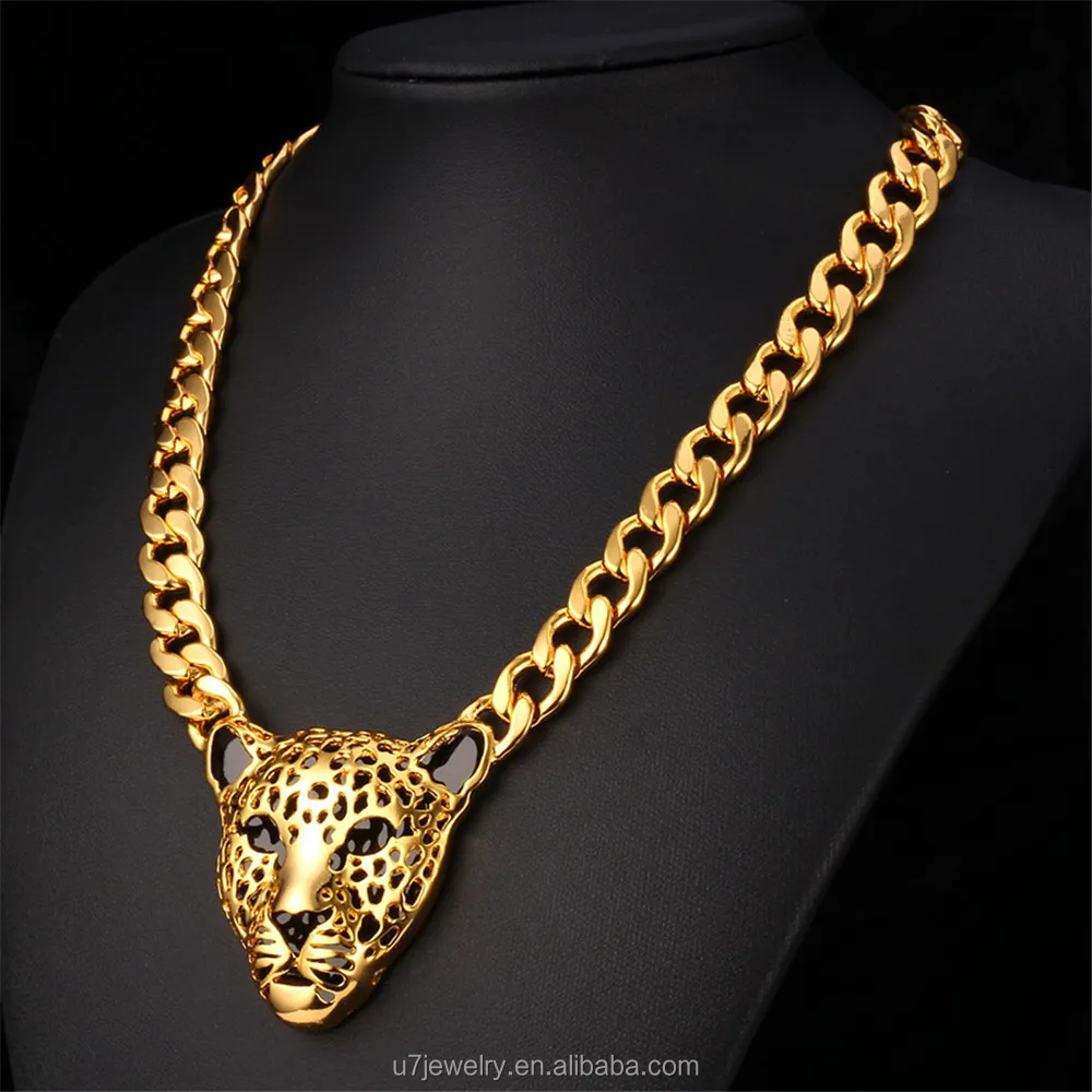 

Friendship gift luxury stainless steel jewelry hip hop lion head pendant necklace for men