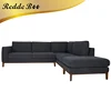 cheap 100% polyester fabric sofa for sale, modern L shaped Italian fabric sofa online