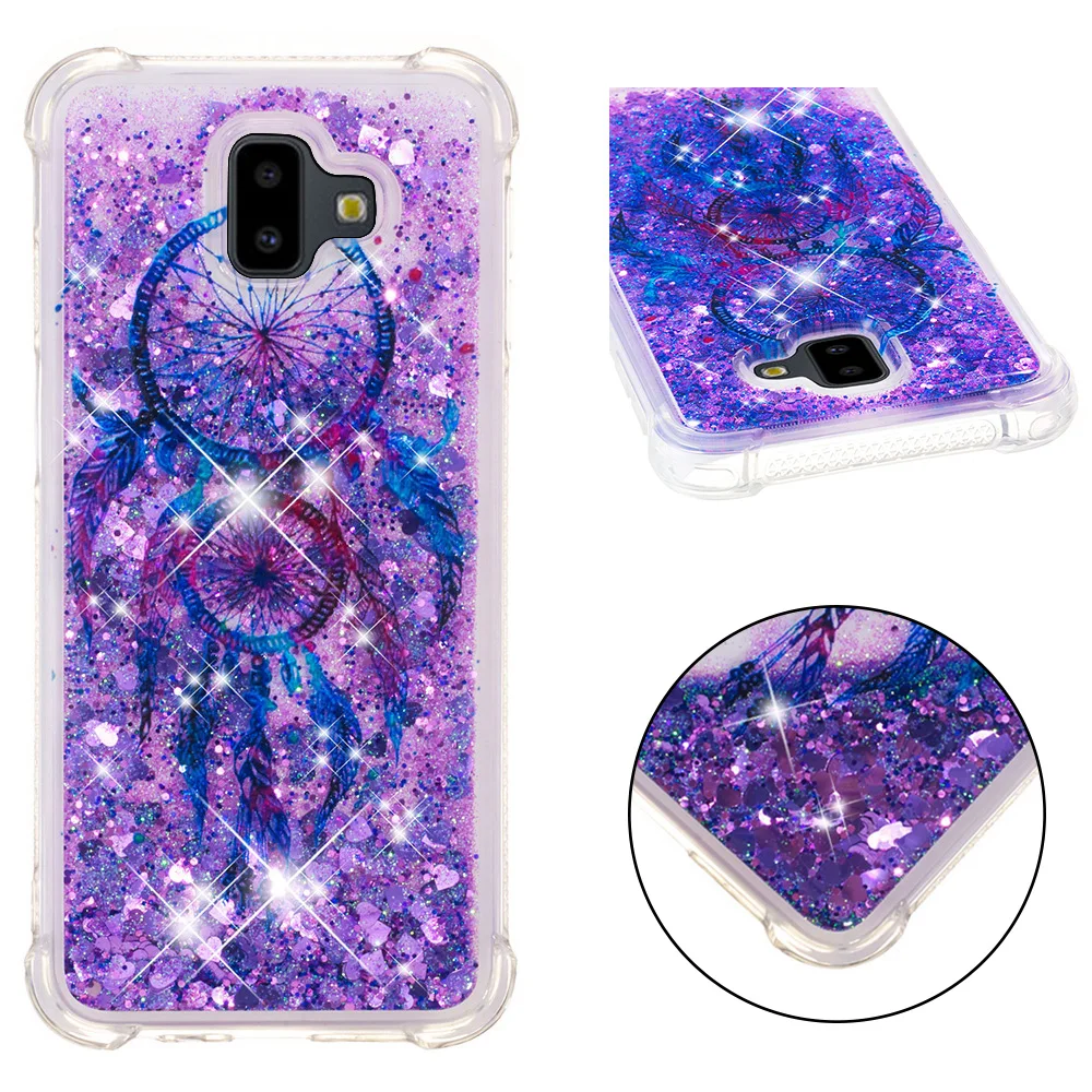 

Luxury liquid Quick Sand Anti-Shock Dynamic Liquid Quicksand Phone Case for J6 Prime