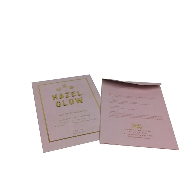 
Custom print envelope with golden foil logo 
