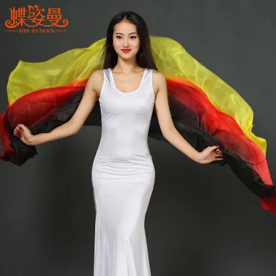 
SJ003 Performance Professional bellydance Silk veil for girl 