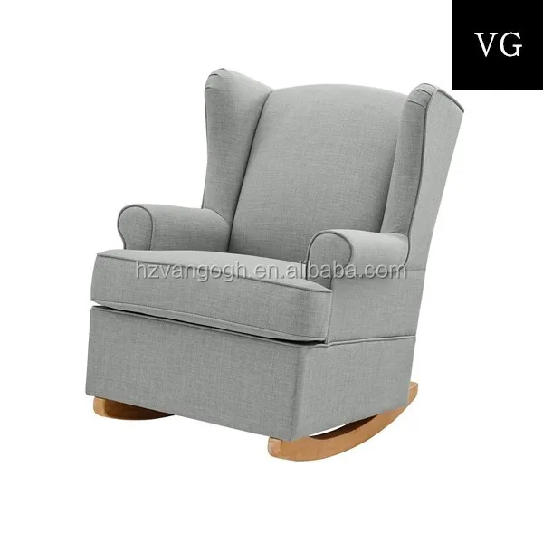 bender wingback rocking chair harriet bee