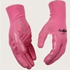 Pink Nitrile Coated Garden Work Chore Gloves,Family Weeding Gloves