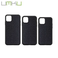 

Luxury PC TPU groove inlay phone cover for iphone 11 pro/11/11 pro Max case stick carbon fiber blank case