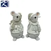 Christmas decoration mouse shaped small antique ceramic funny animal figurines