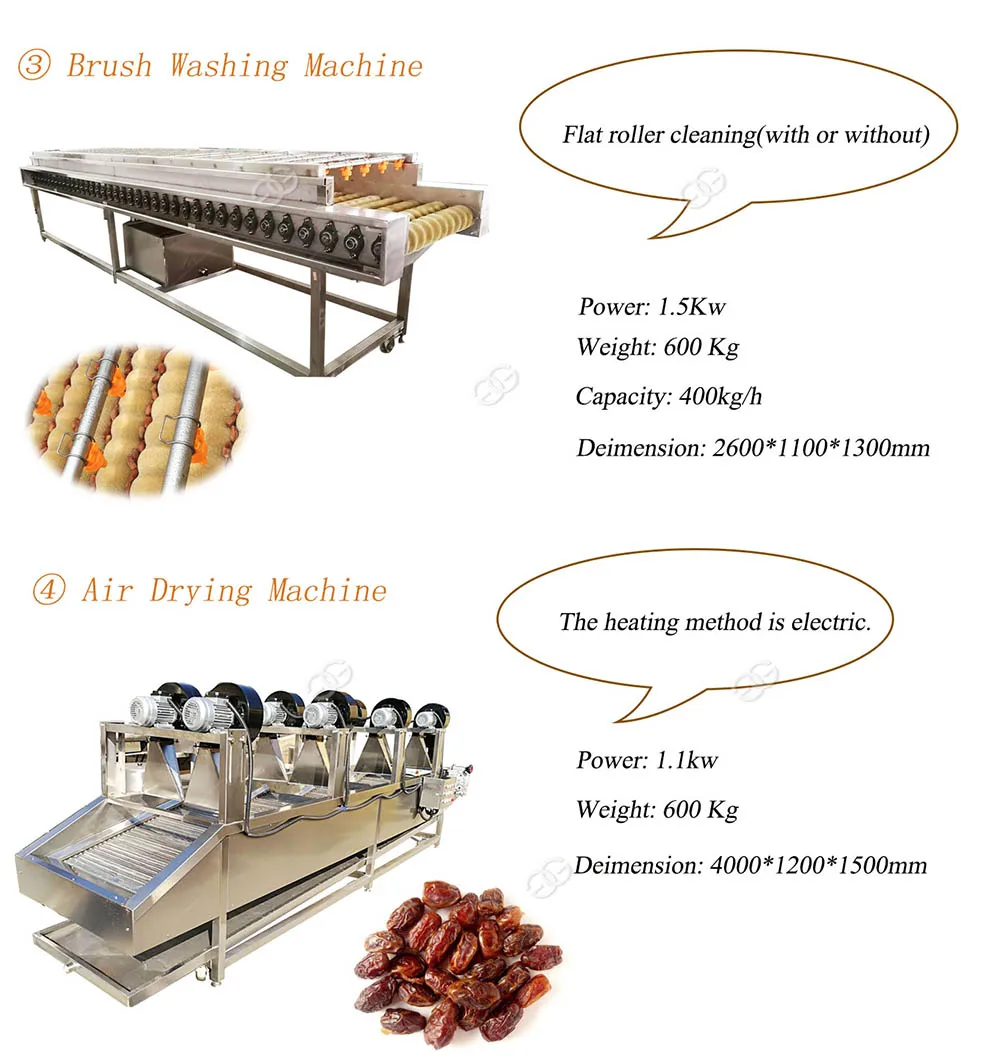 Industrial Dried Fruit Production Line Dates Processing Machinery Buy