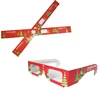 Christmas Tree Diffraction Glasses Customized Logo Firework 3D Glasses For Event