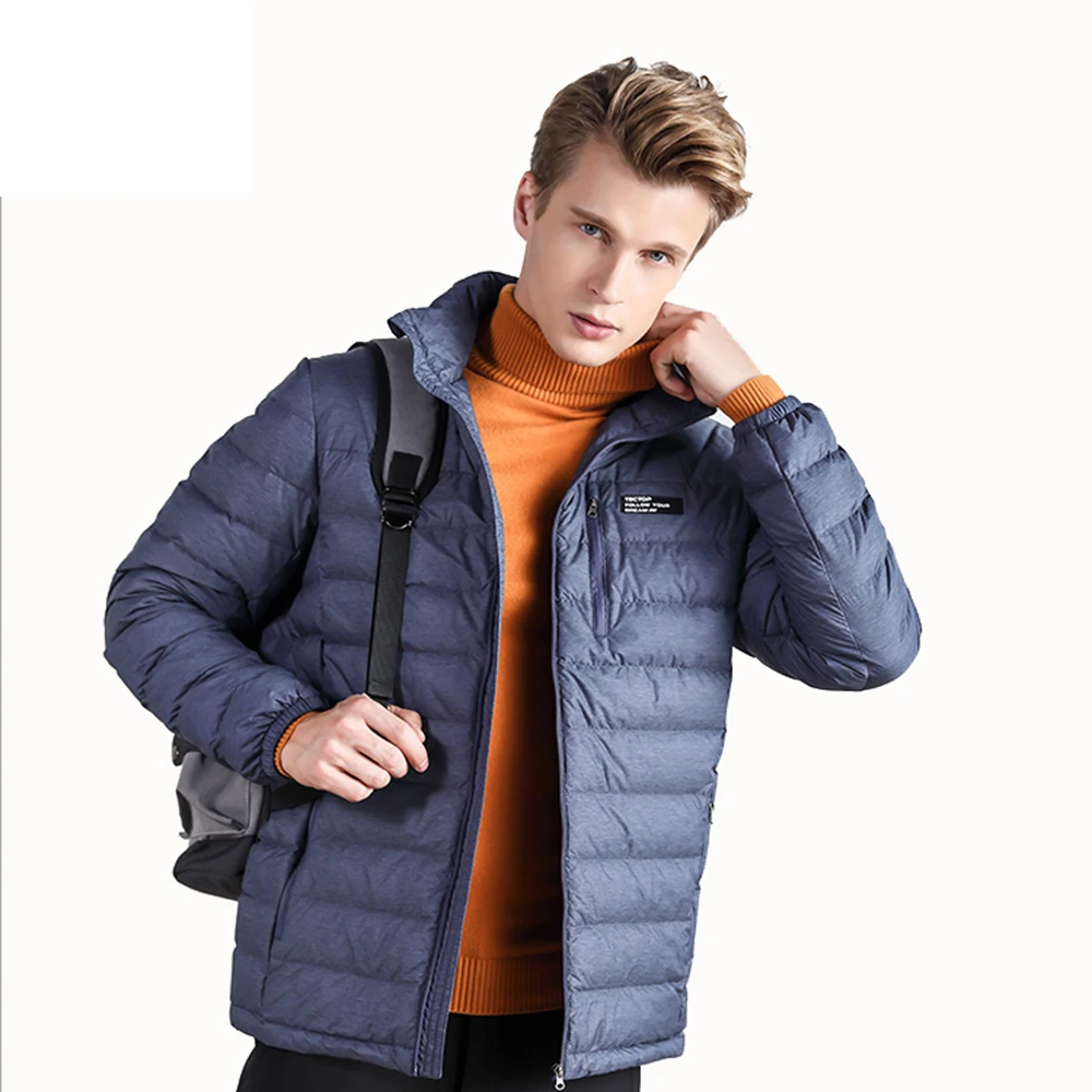 

Customized Comfy Waterproof Light Warm Duck Down Jacket for Men, As required