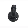Industrial Pipe Decor Robe Towel Hook Set Electroplated Black Finish