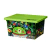 In-mould labelling home office widely use stackable large plastic storage boxes & bins