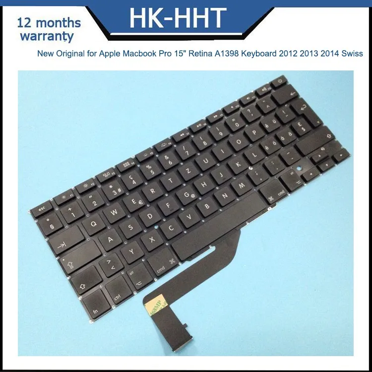 Brand New Swiss Keyboard For Macbook Pro 15" Retina A1398 Keyboard 2012