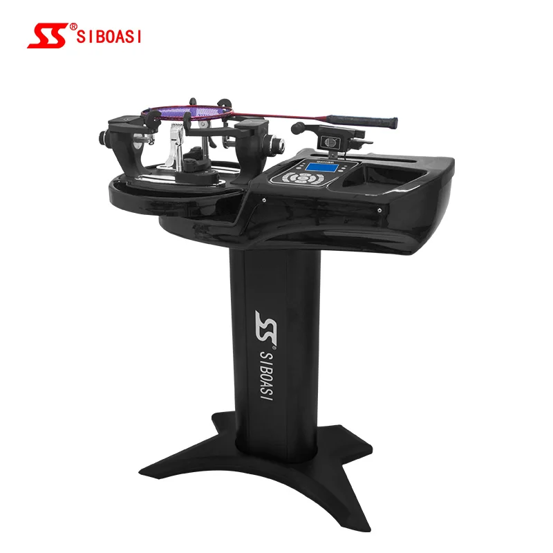 

SIBOASI Professional computer badminton racket gutting stringing machine S2169, Black