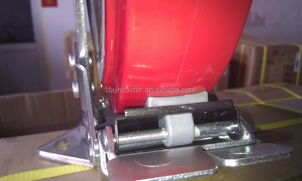 adjustable supporting caster wheel for machine