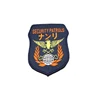Best price of glass beads embroidery Logo printed velvet for jewelry lycra patch