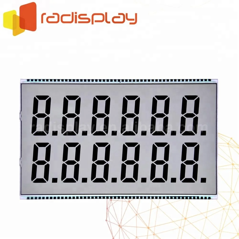 
6x2 TN 12 digits Display Board Fuel Dispenser Lcd 