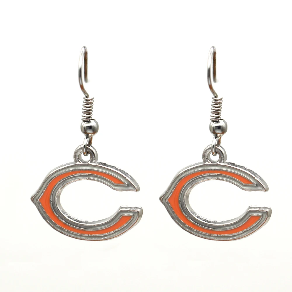 

Custom Team Latest Fashion Chicago C Earrings Europe and America Charm Fashion Jewelry Wholesale