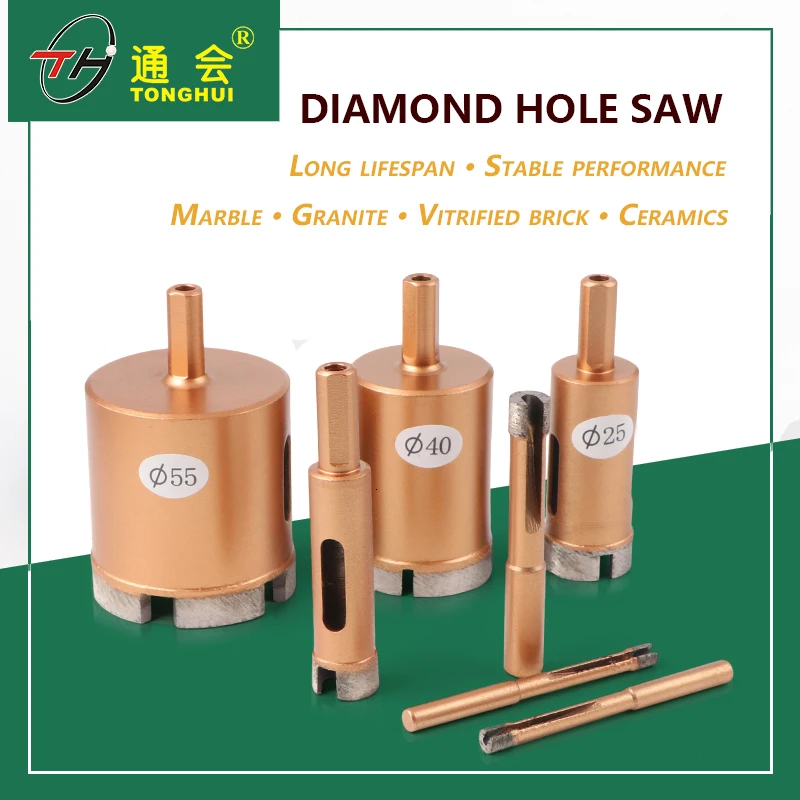 6100mm Electroplated High Quality Diamond Hole Saw Set For Granite