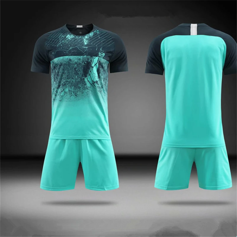 

Custom Blank Sports Uniform Kids Soccer Jersey Set, Multi color