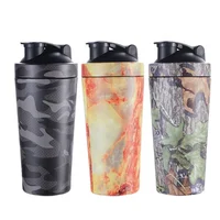 

25oz Wholesale Gym Portable Water Bottle Metal Shaker Cup with Ball