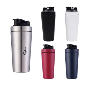 Image of Stainless Steel Protein Shaker Bottle On Whey Protein for Fitness Gym Bottle