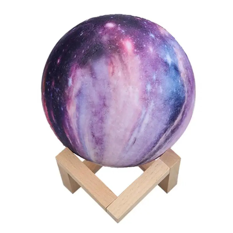 16 Colors 3D Moon Light Children's Night Light USB Rechargeable Touch Switch Christmas Decoration Bedside Lamp LED space Lamp
